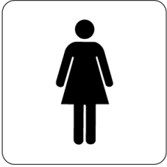 Piktogramm Damen WC