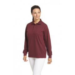 Sweatshirt Poloshirt Langarm farbig Unisex