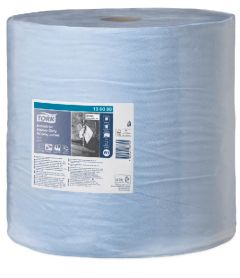 TORK Putztuchrolle 3-lagig, blau, 37 cm Breite