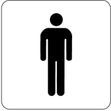 Piktogramm WC Herren