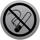 Piktogramm Edelstahl Rauchen verboten