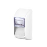 Toilettenpapierspender ABS Kunststoff weiß für 2 Normalrollen vertikal