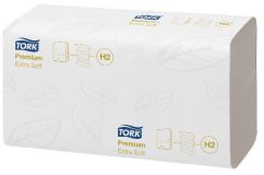 TORK Falthandtücher 2-lagig Premium H2 hochweiß